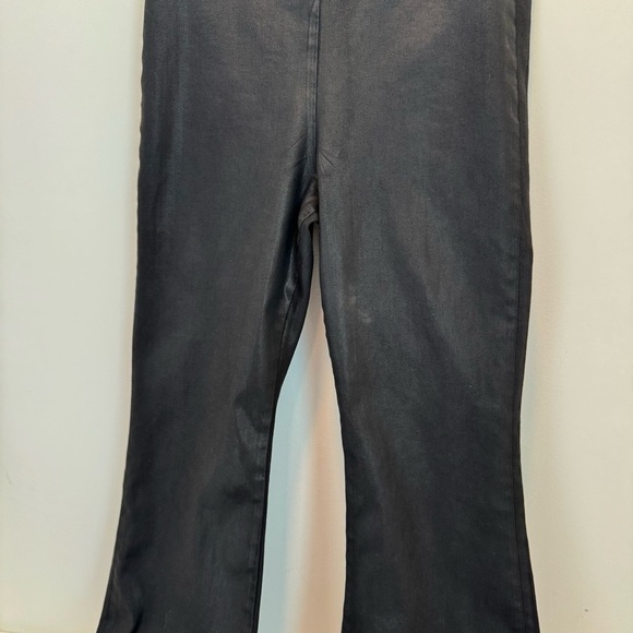 Frame Denim The Jetset High Rise Flare in Noir Coated Size 2 - Picture 4 of 15
